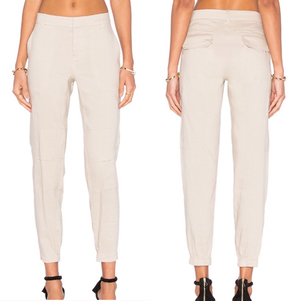 Revolve Vince Cream Linen Pant